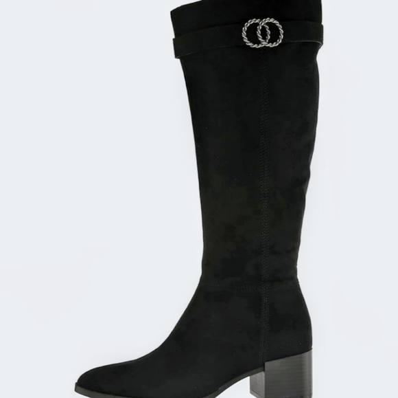 Life Stride Black Wide Calf Boots - Picture 1 of 12